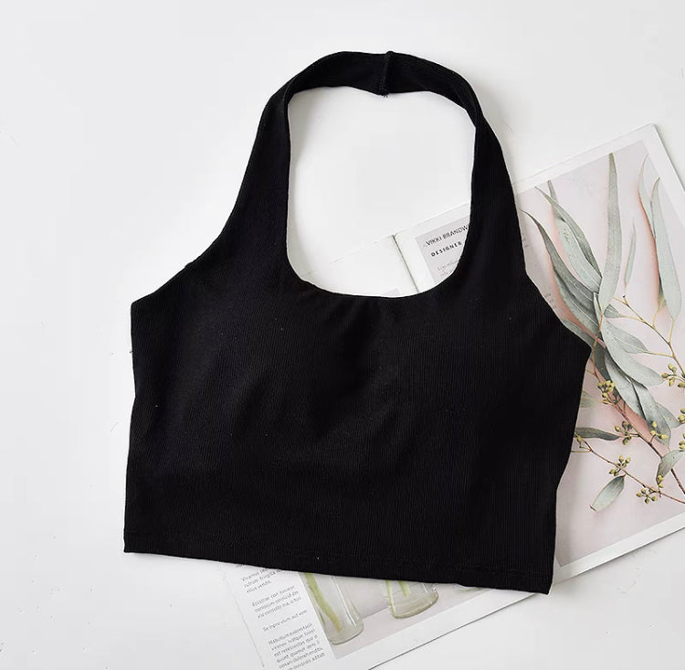 Amber Halterneck Built-In Bra Camisole